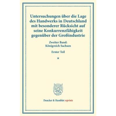 预订【德语】 Untersuchungen uber die Lage des Handwerk