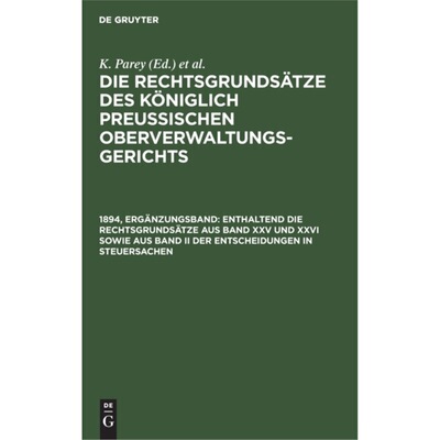 预订【德语】 Enthaltend die Rechtsgrundsatze aus Band