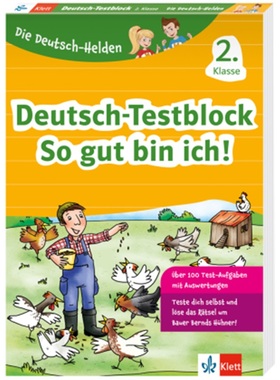 预订【德语】 Klett Die Deutsch-Helden: Deutsch-Testblock So gut bin ich! 2. Klasse[9783129496848]