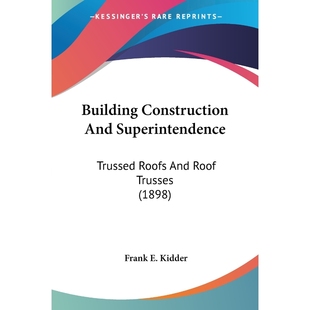 9780548663509 按需印刷Building Superintendence Construction And