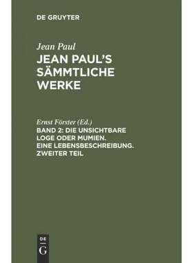 按需印刷DEG Die unsichtbare Loge oder Mumien. Eine Lebensbeschreibung. Zweiter Teil[9783111218830]