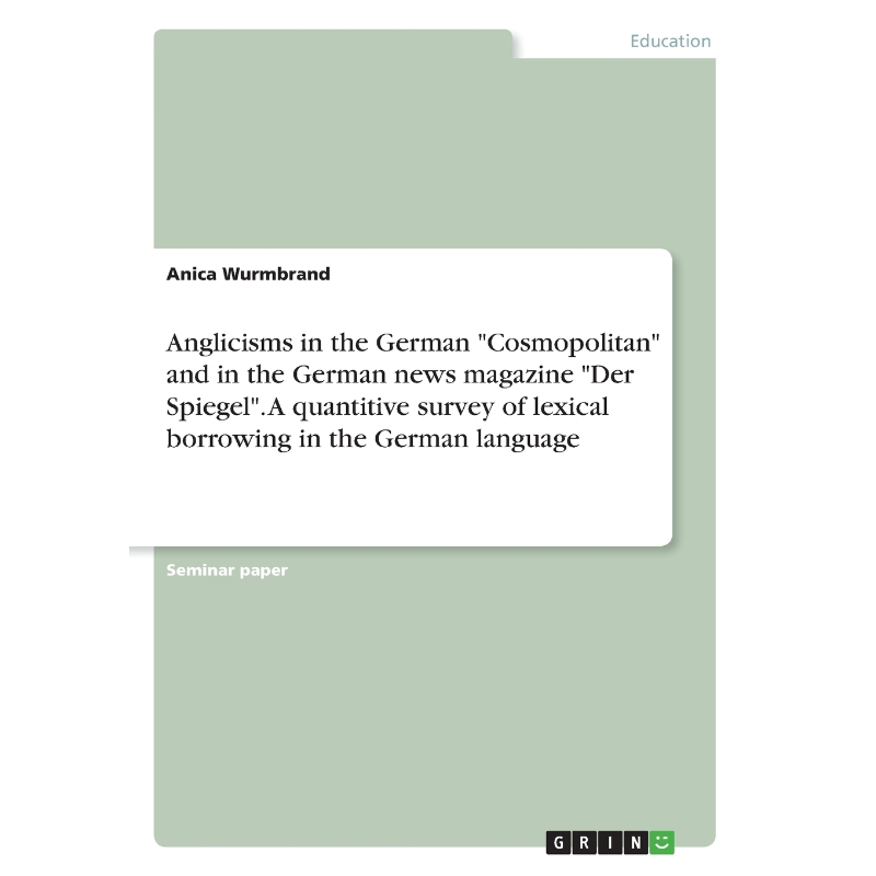 预订Anglicisms in the German 