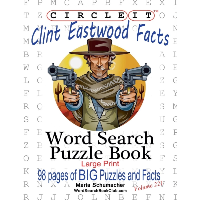 按需印刷Circle It, Clint Eastwood Facts, Word Search, Puzzle Book[9781950961054]