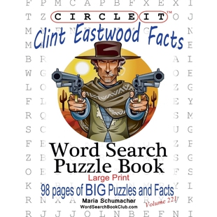 按需印刷Circle It, Clint Eastwood Facts, Word Search, Puzzle Book[9781950961054]