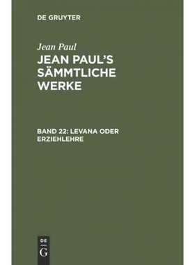 按需印刷DEG Levana oder Erziehlehre[9783111045573]