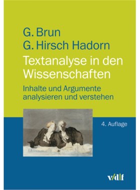 预订【德语】Textanalyse in den Wissenschaften:Inhalte und Argumente analysieren und versteh