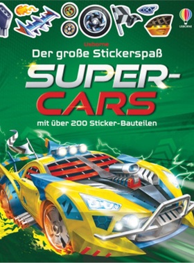预订【德语】 Der große Stickerspaß: Supercars[9781789415254]