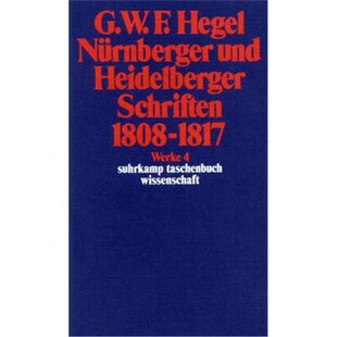 预订不退不换德语Nürnberger und Heidelberger Schriften 1808-1817: