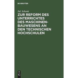 预订【德语】 Zur Reform des Unterrichtes des Maschinenbauwesens an den Technischen Hochschulen: