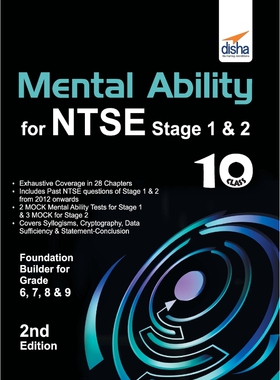 预订Mental Ability for NTSE & Olympiad Exams for Class 10 (Quick Start for Class 6, 7, 8, & 9) 2nd Editi