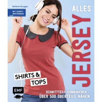预订【德语】 Alles Jersey - Shirts und Tops:Schnittteile kombinieren - Über 500 Oberte