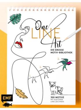 预订【德语】 One Line Art - Die gro?e Motiv-Bibliothek:?ber 300 Motive mit nur einer Linie