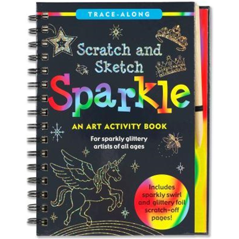 现货 刮刮素描书 Scratch and Sketch:Sparkle  英文原版 儿童手工DIY 创意趣味书