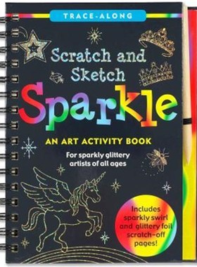 现货 刮刮素描书 Scratch and Sketch:Sparkle  英文原版 儿童手工DIY 创意趣味书