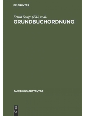 按需印刷不退不换DEG Grundbuchordnung[9783111032290]
