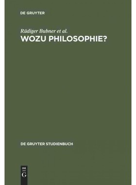 按需印刷不退不换DEG Wozu Philosophie?[9783110075137]