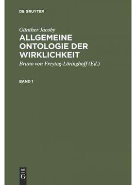 按需印刷DEG Günther Jacoby: Allgemeine Ontologie der Wirklichkeit. Band 1[9783484701519]
