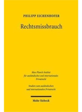 预订【德语】 Rechtsmissbrauch:Zu Geschichte und Theori