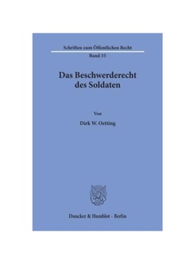 预订【德语】Das Beschwerderecht des Soldaten.: