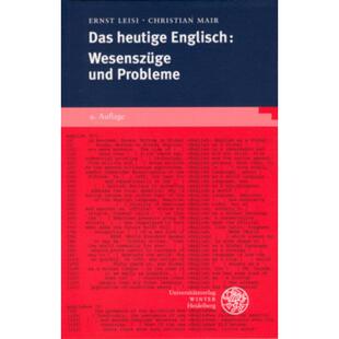 预订【德语】 Das heutige Englisch:Wesenszüge und Problem