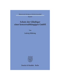 预订不退不换德语Schutz der Gl?ubiger einer konzernabh?ngigen GmbH.: