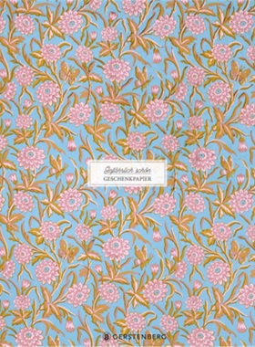 预订【德语】 Gefährlich schön Geschenkpapier, Motiv Rosa Blüten[4250915933184]