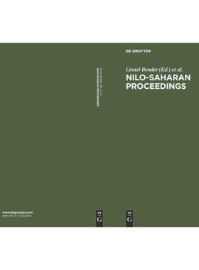 按需印刷DGYT Nilo Saharan Proceedings[9783110133288]