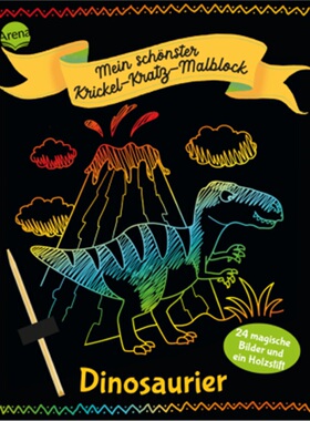 预订【德语】Mein schonster Krickel-Kratz-Malblock. Dinosaurier[9783401717418]