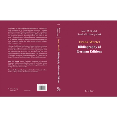 按需印刷不退不换DGYT Franz Werfel: Bibliography of German Editions[9783598117923]