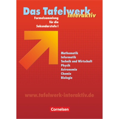 预订【德语】 Das Tafelwerk interaktiv - Formelsammlung für die Sekundarstufe I - Al[9783060002894]