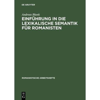 预订【德语】 Einführung in die lexikalische Semantik für