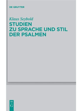 按需印刷不退不换DEG Studien zu Sprache und Stil der Psalmen[9783110240979]