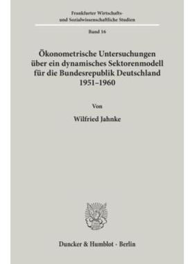 预订【德语】 Okonometrische Untersuchungen uber ein dy