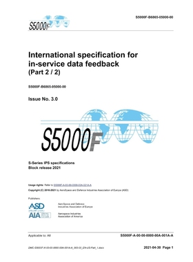 按需印刷S5000F, International specification for in-service data feedback, Issue 3.0 (Part 2/2)[9788419125286]