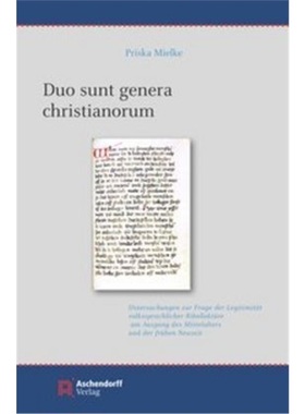 预订【德语】Duo sunt genera christianorum[9783402245798]