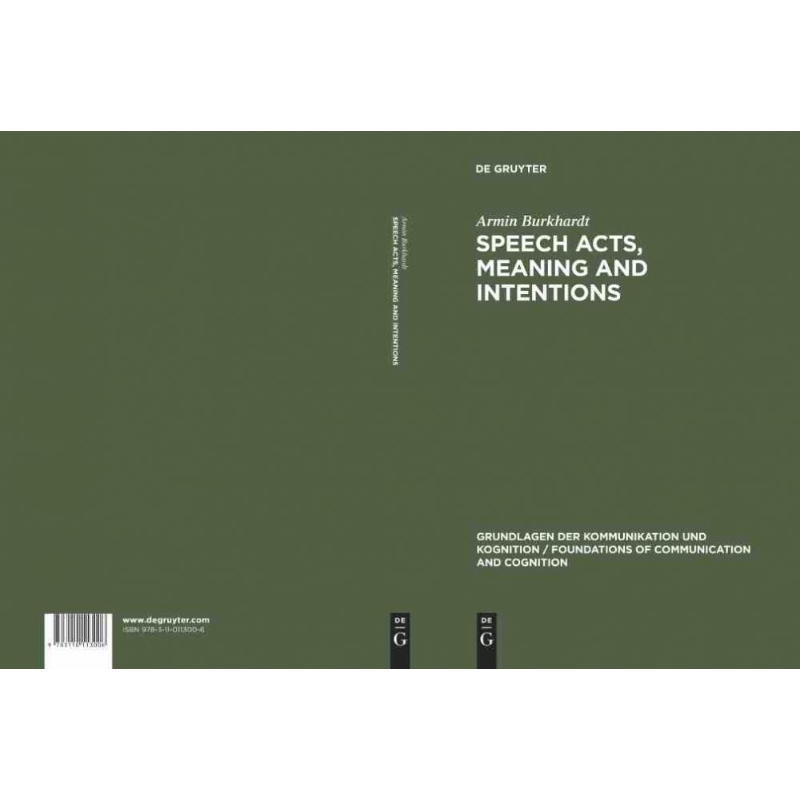 按需印刷DGYT Speech Acts, Meaning and Intentions[9783110113006]