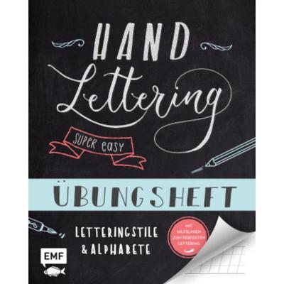 预订【德语】 Handlettering - Super easy! Übungsheft:Letteringstile und Alphabete - Mit Hilfslini