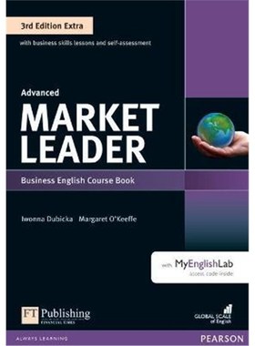 预订Market Leader 3rd Edition Extra Advanced Coursebook with DVD-ROM and MyEnglishLab Pack