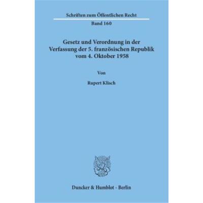 预订【德语】 Gesetz und Verordnung in der Verfassung d