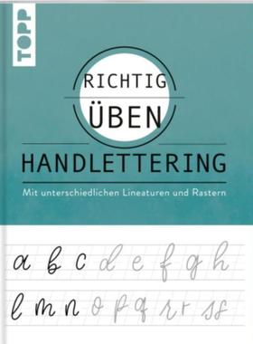 预订【德语】 Richtig üben Handlettering:Mit unterschiedlichen Lineaturen und Rastern