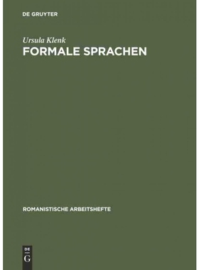 按需印刷DEG Formale Sprachen[9783484501638]