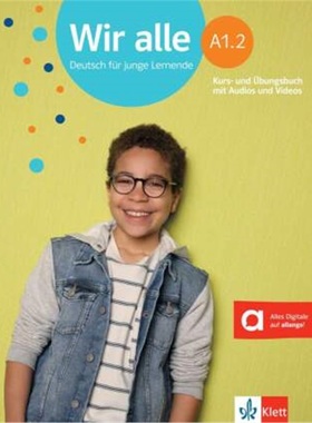 预订【德语】 Wir alle  A1.2 - Kurs- und Übungsbuch mit Audios und Videos[9783126740043]