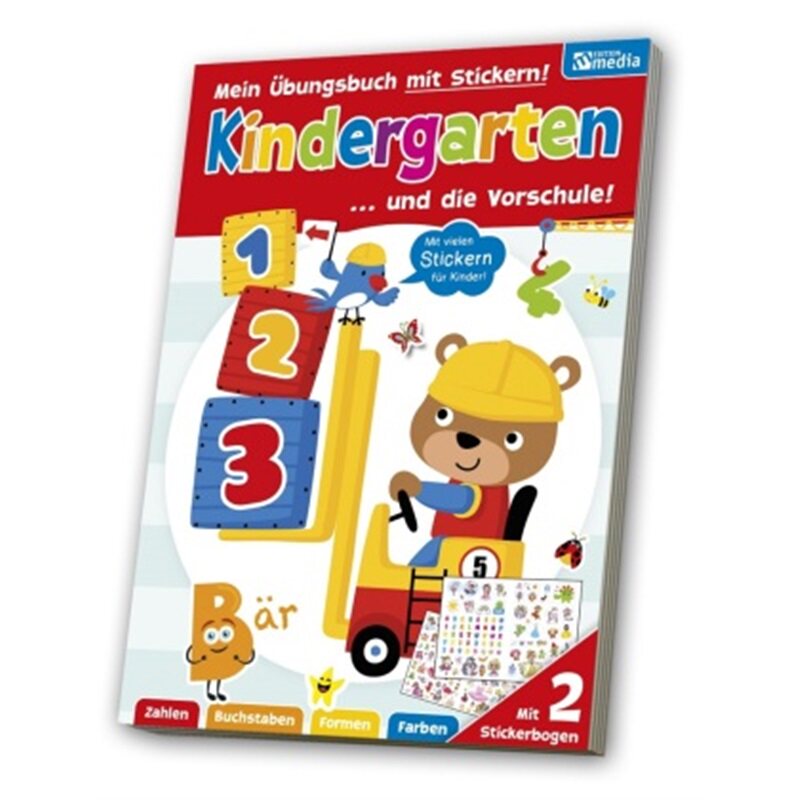 预订不退不换德语 XXL Übungsbuch - Übungsbuch für den Kindergarten / Vorschule[4019393912216]