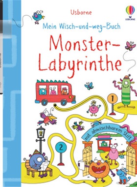 预订【德语】 Mein Wisch-und-weg-Buch: Monster-Labyrinthe[9781789416763]