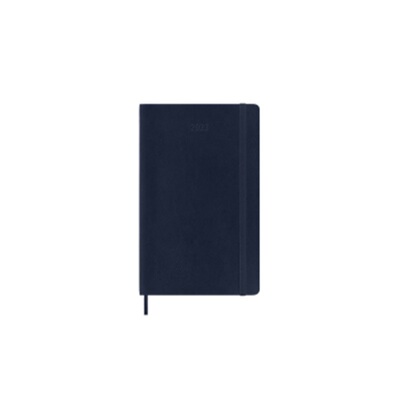预订【德语】 Moleskine 12 Monate Wochen Notizkalender 2023, Large/A5, Saphir[8056420859768]