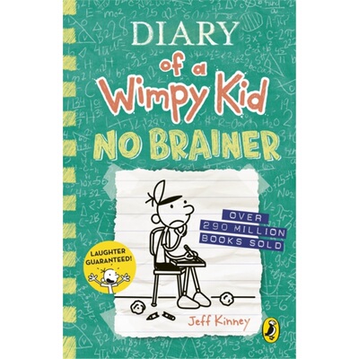 现货Diary of a Wimpy Kid: No Brainer 18 小屁孩日记18册 傻瓜日记 [9780241583159]