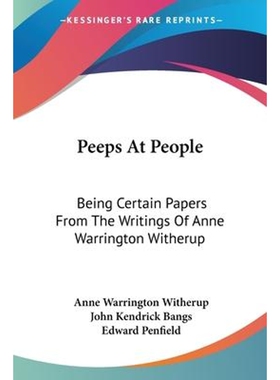 按需印刷不退不换Peeps At People[9780548500170]