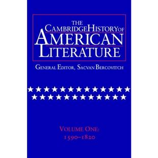 American Literature 1590 预订The Volume History Cambridge 1820