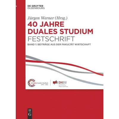 按需印刷不退不换DEG 40 Jahre Duales Studium. Festschrift[9783110416053]