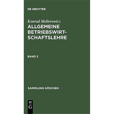 预订【德语】 Konrad Mellerowicz: Allgemeine Betriebswi